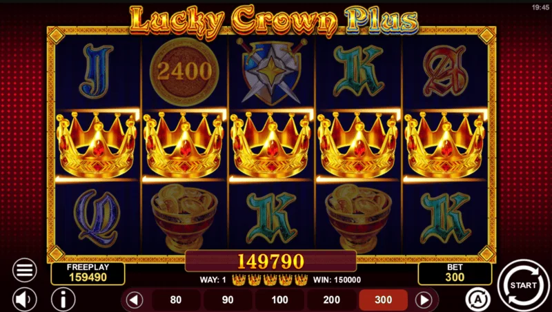 Lucky Crown Plus - big win in the base game